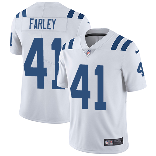 Indianapolis Colts #41 Limited Matthias Farley White Nike NFL Road Men Vapor Untouchable jerseys->youth nfl jersey->Youth Jersey